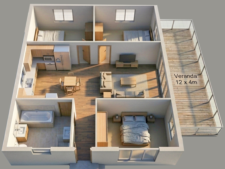 2D-3D Floor Plan/House Map